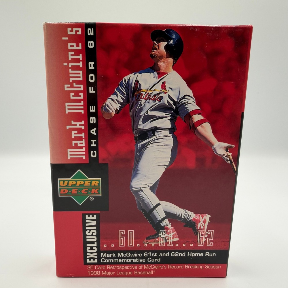 1998 Upper Deck Mark McGwire Chase for 62 Set 30 Card Retrospective Cardinals